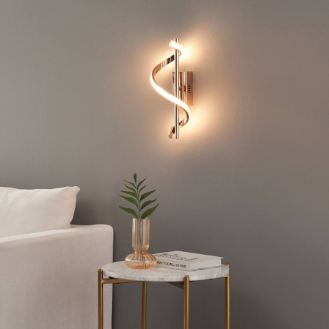 Applique LED torsade dorée scintillante - Simaria|Appliques murales|Kosilum Applique LED torsade dorée scintillante - Simaria|Appliques murales|Kosilum