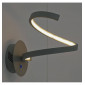 Applique LED blanche spirale - Looper|Appliques murales|Kosilum