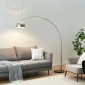 Grande lampe de salon moderne courbée - Miguel|Lampadaire|Kosilum
