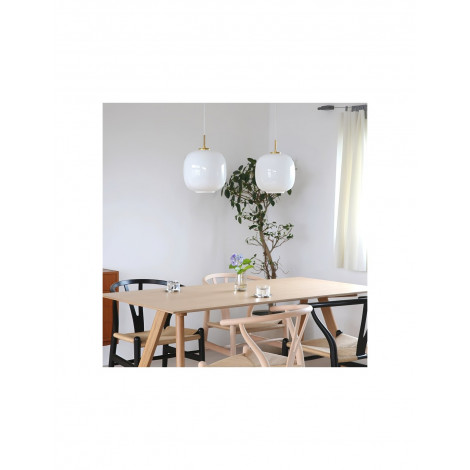 Suspension moderne nordique Radihous en verre opale KL121|Suspensions|Kiki Lighting