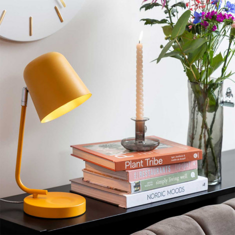 Lampe de chevet en métal jaune|Lampes à poser|Lampe Avenue