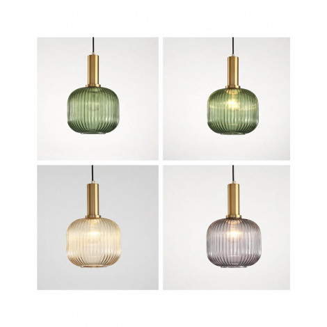 Suspension en Verre Teinté Design Vintage KL48|Suspensions|Kiki Lighting