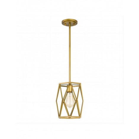 Suspension à incandescence mini-cylindre en cage d'or antique KL74|Suspensions|Kiki Lighting