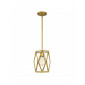 Suspension à incandescence mini-cylindre en cage d'or antique KL74|Suspensions|Kiki Lighting