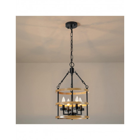 Suspension en forme de roue de chariot en métal Country Farmhouse KL75|Suspensions|Kiki Lighting