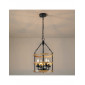 Suspension en forme de roue de chariot en métal Country Farmhouse KL75|Suspensions|Kiki Lighting