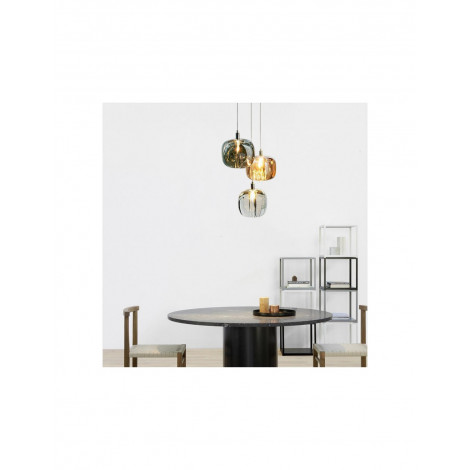 Lustre à abat-jour sphérique en verre|Lustre|Kiki Lighting