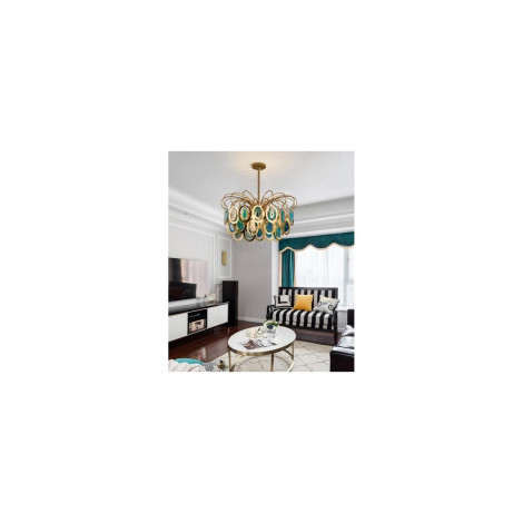 Pendentif de luxe Slice lustre en agate|Lustre|Kiki Lighting