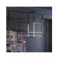 Plafonnier industriel en verre et métal|Lustre|Kiki Lighting