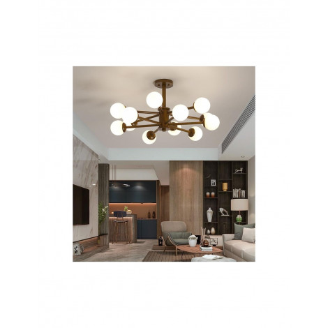 Lumière moléculaire en bois LIGN|Lustre|Kiki Lighting