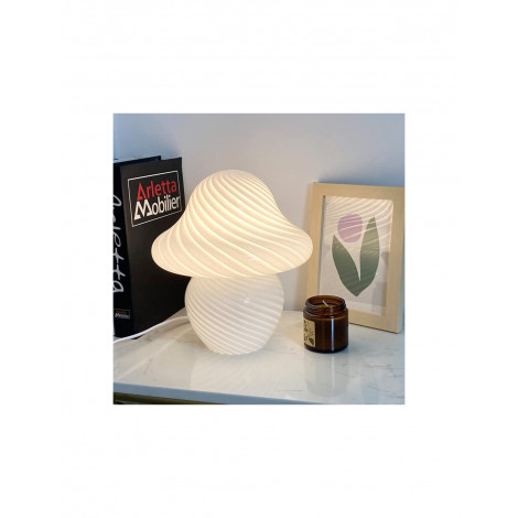 Veilleuse moderne en forme de champignon en vitrail KL33|Lampes à poser|Kiki Lighting