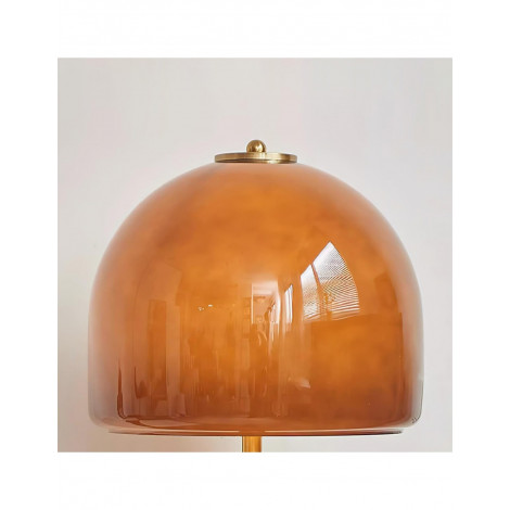 Lampe de Table de Chevet Vintage en Verre à Dôme Marron KL171|Lampes à poser|Kiki Lighting