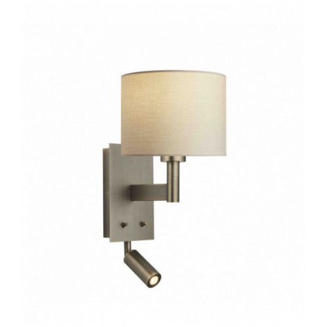 Applique murale Owen Cylinder en Acier , tissu taupe|Appliques murales|Luminaire Center