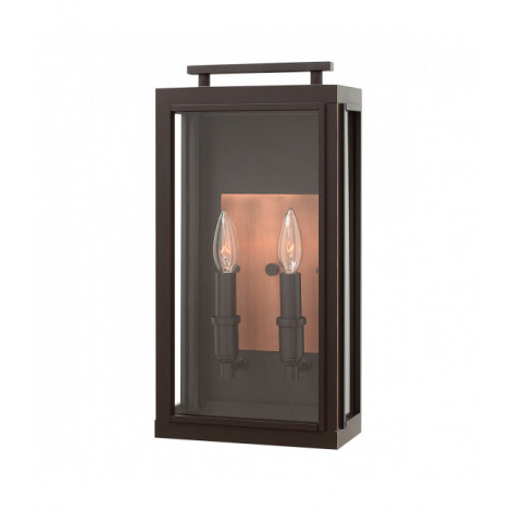 Lanterne murale Sutcliffe Bronze frotté d'huile / cuivre|Appliques murales|Luminaire Center
