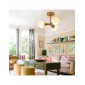 Plafonnier globe en métal du milieu du siècle KL90|Plafonnier|Kiki Lighting