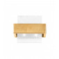 Applique murale Rettangolo Feuille d'or 2 ampoules 17cm|Appliques murales|Luminaire Center