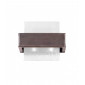 Applique murale Rettangolo Brun brossé 2 ampoules 17cm|Appliques murales|Luminaire Center
