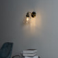 Applique vintage en verre et laiton - Flavia|Appliques murales|Kosilum