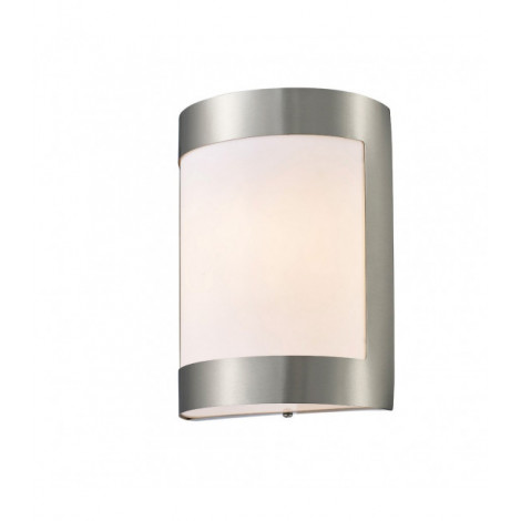 Applique murale Clayton Acier inoxydable 1 ampoule 22cm|Appliques murales|Luminaire Center