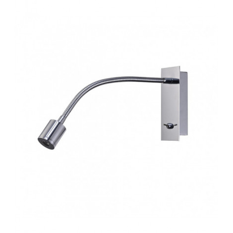 Applique avec liseuse Winslow Chrome poli 1 ampoule 14,5cm|Appliques murales|Luminaire Center