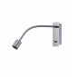 Applique avec liseuse Winslow Chrome poli 1 ampoule 14,5cm|Appliques murales|Luminaire Center