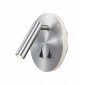 Applique avec liseuse Fusion Nickel satiné 1 ampoule 7,5cm|Appliques murales|Luminaire Center