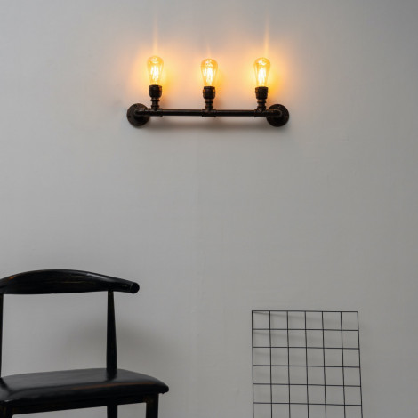 Applique industrielle 3 lumières large 64 cm - Jupiter|Appliques murales|Kosilum