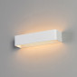 Applique design LED blanche 37cm compatible variateur - Quadra|Appliques murales|Kosilum
