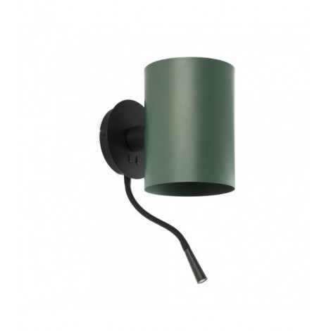 Applique avec liseuse Guadalupe Corps Acier,ombre Acier 42 Cm|Appliques murales|Luminaire Center