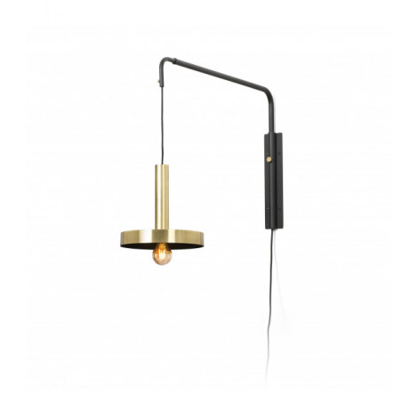 Applique murale Whizz Noir 1 ampoule 50cm|Appliques murales|Luminaire Center