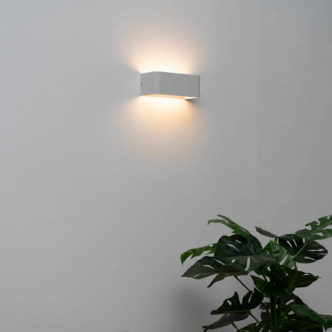 Applique murale LED blanc design 6W - 20cm - Quadra|Appliques murales|Kosilum Applique murale LED blanc design 6W - 20cm - Quadra|Appliques murales|Kosilum