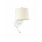 Applique avec liseuse Montreal Corps Acier,Tissu 39 Cm|Appliques murales|Luminaire Center