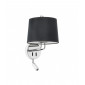 Applique avec liseuse Montreal Corps métallique 1 ampoule 39cm|Appliques murales|Luminaire Center