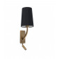 Applique avec liseuse Rem Corps Acier,Tissu 37 Cm|Appliques murales|Luminaire Center