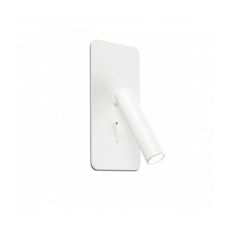 Applique avec liseuse Suau blanc 1 ampoule 17cm|Appliques murales|Luminaire Center