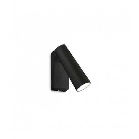 Applique avec liseuse Pipe Métal,aluminium blanc 1 ampoule 10,5cm|Appliques murales|Luminaire Center