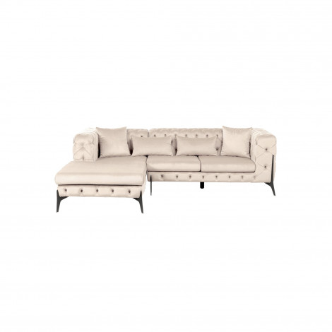 Canapé d'angle Bellissima gauche velours beige Kare Design|Canape|Kare