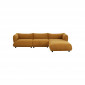Canapé d'angle droite Gigi marron Kare Design|Canape|Kare
