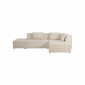Canapé d'angle Infinity Cord crème droite Kare Design|Canape|Kare