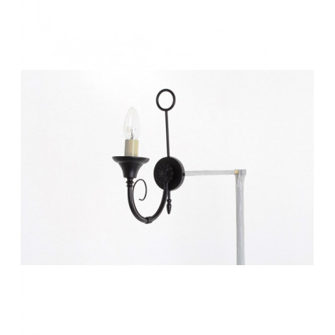 Applique murale Classica Noir 1 ampoule 32,5cm|Appliques murales|Luminaire Center