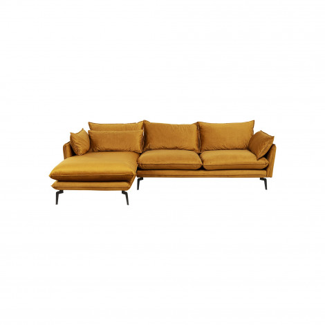 Canapé d'angle Monza gauche velours ocre Kare Design|Canape|Kare