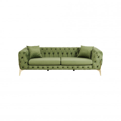 Canapé Bellissima 3 places velours vert Kare Design|Canape|Kare