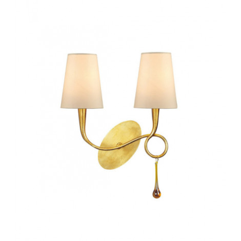 Applique murale Paola Cristal d'ambre Or peint|Appliques murales|Luminaire Center