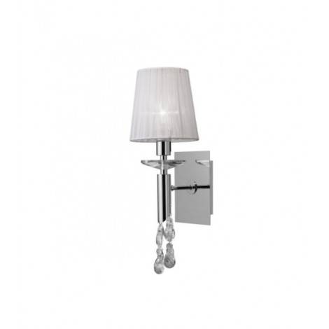 Applique murale Tiffany K9 Cristal transparent Chrome poli|Appliques murales|Luminaire Center