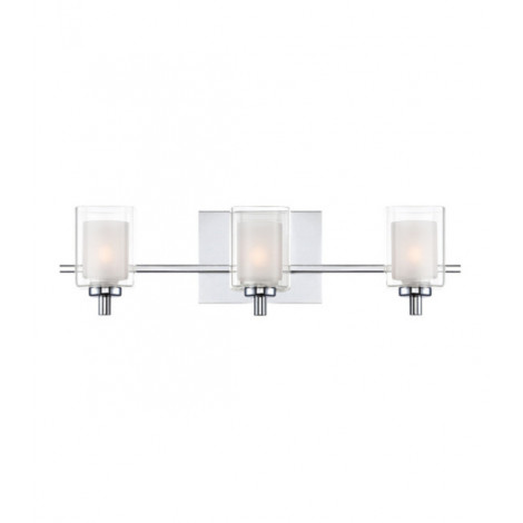 Applique murale Quoizel Acier,opale,verre transparent Chrome poli|Appliques murales|Luminaire Center