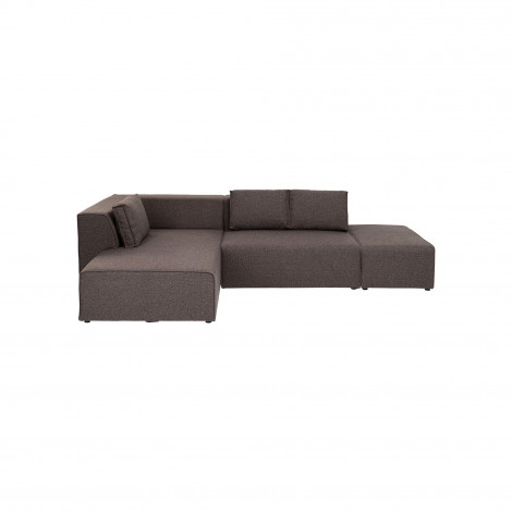Canapé d'angle Infinity Dolce gauche marron Kare Design|Canape|Kare