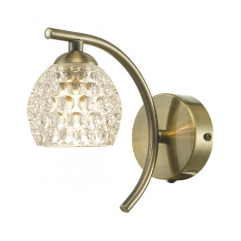 Applique murale Nakita Laiton Antique,Verre|Appliques murales|Luminaire Center