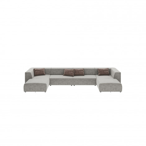 Canapé 2 angles Infinity gris XXL 4 assises Kare Design|Canape|Kare