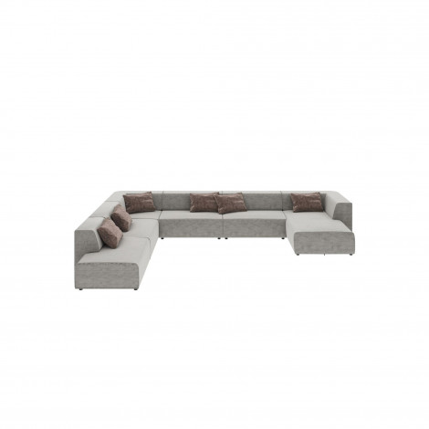 Canapé 2 angles Infinity gris XXL 6 assises Kare Design|Canape|Kare