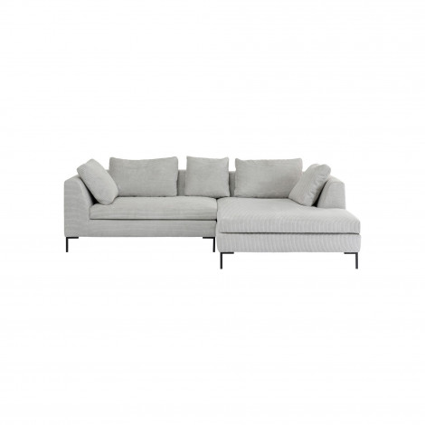 Canapé d'angle Gianna Cord 290cm droite gris Kare Design|Canape|Kare
